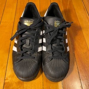 Black Adidas Superstars